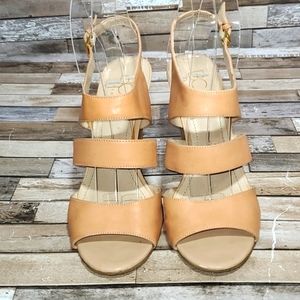 Tan Leather BCBG Paris Wedges